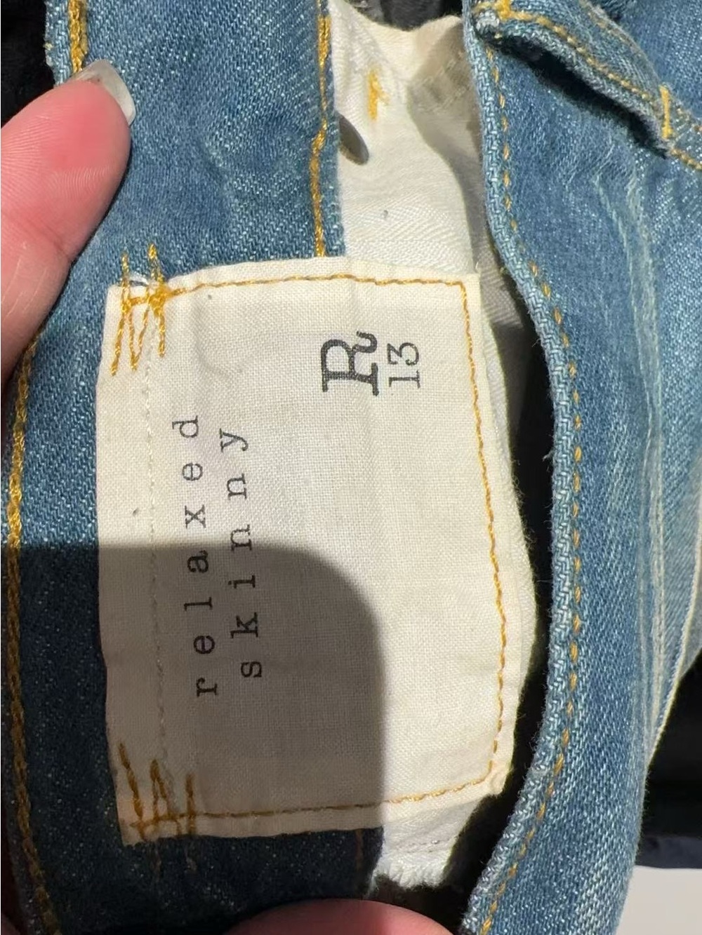 🚩steal R13 Distressed Light Blue Boyfriend Jeans - Picture 5 of 5